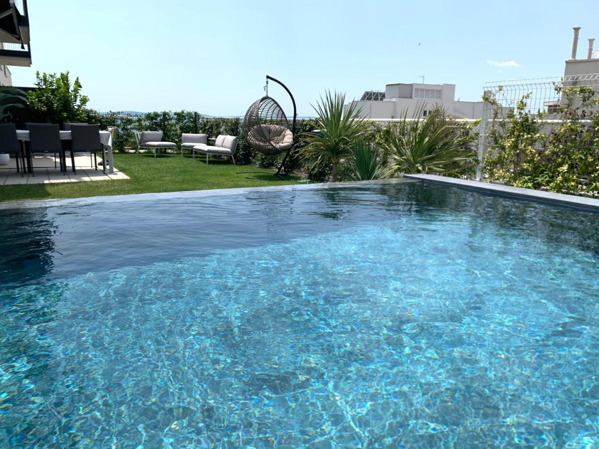 New Luxury Apartment With Private Heated Pool And Amazing Terrace With Seaview Split Eksteriør billede