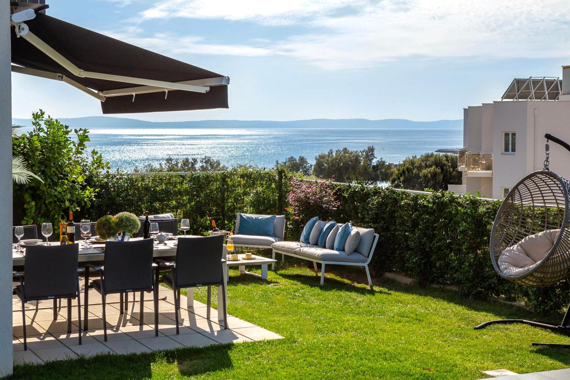 New Luxury Apartment With Private Heated Pool And Amazing Terrace With Seaview Split Eksteriør billede
